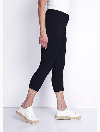 Legging court coton uni ou imprimé