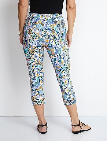 Legging court coton uni ou imprimé
