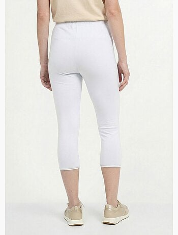 Legging court galon ajouré coton stretch - afibel
