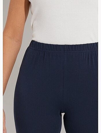 Legging court galon ajouré coton stretch - afibel