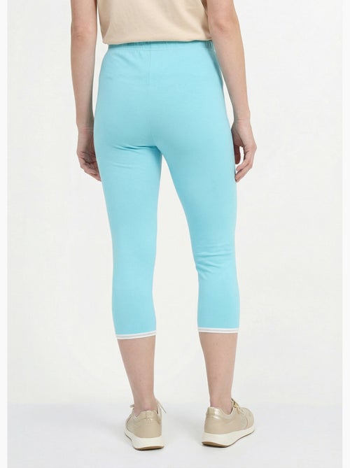 Legging court galon ajouré coton stretch - afibel - Kiabi