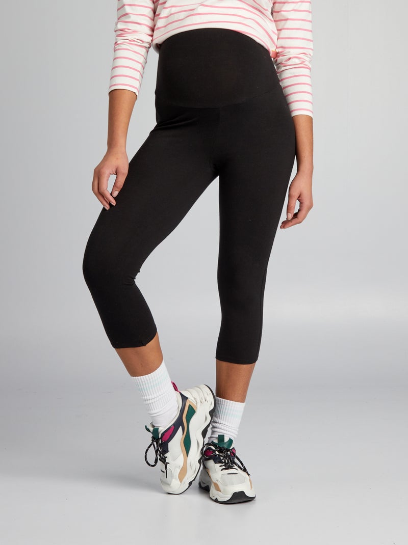 Legging court grossesse noir - Kiabi