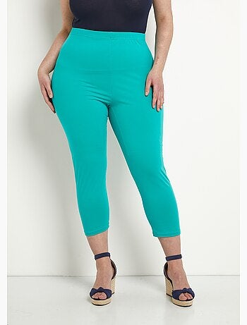 Legging court taille élastiquée coton