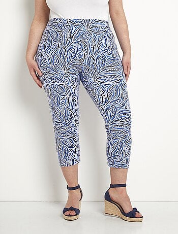 Legging court taille élastiquée coton