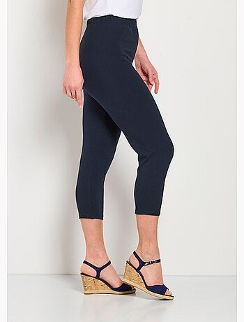Legging court taille élastiquée coton