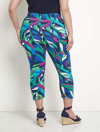 Legging court taille élastiquée extensible - Afibel