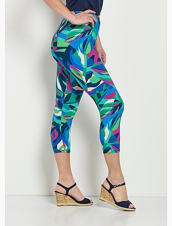Legging court taille élastiquée extensible - Afibel
