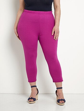 Legging court taille élastiquée extensible - Afibel