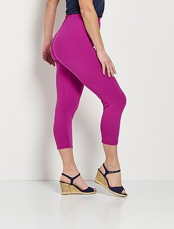 Legging court taille élastiquée extensible