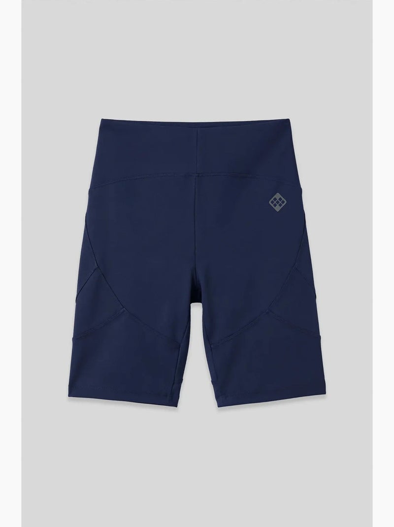 Legging court taille haute en maille tommy Bleu marine - Kiabi