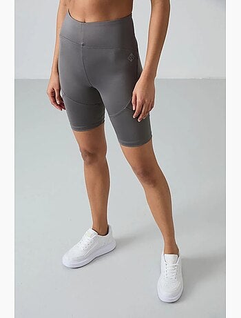 Legging court taille haute en maille tommy