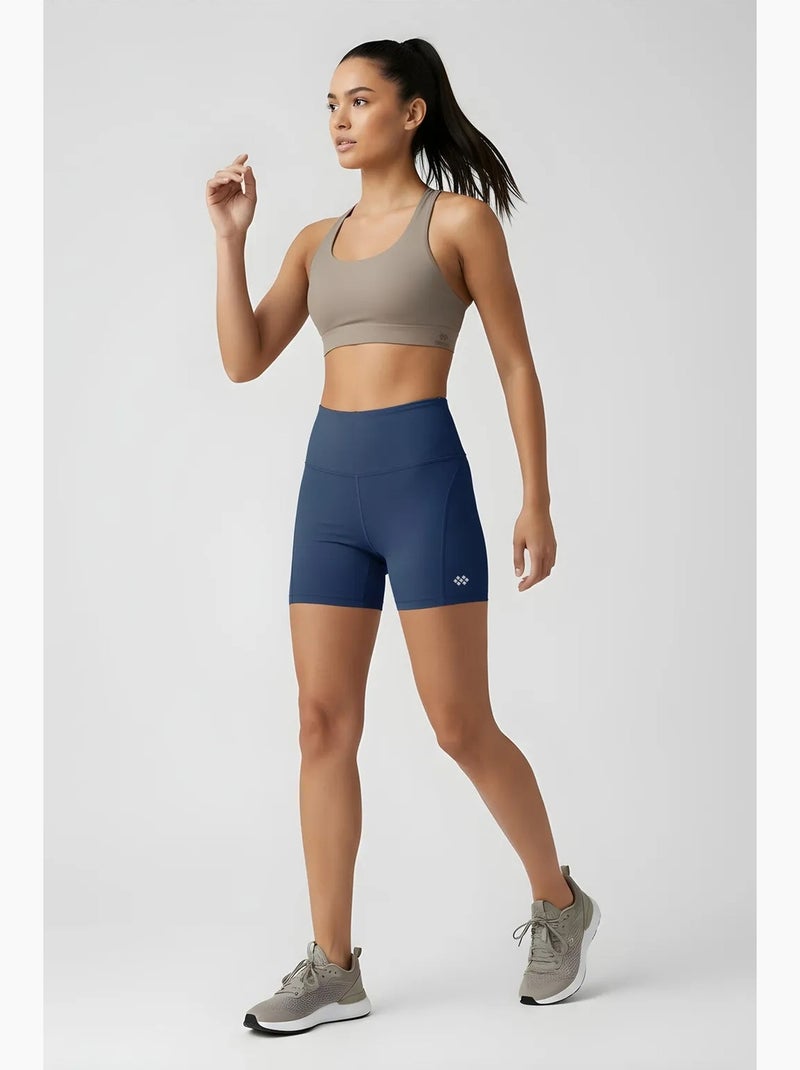 Legging court taille haute tommy Bleu marine - Kiabi
