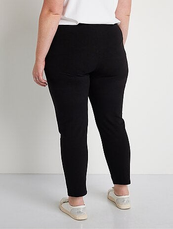 Legging court uni ceinture élastiquée