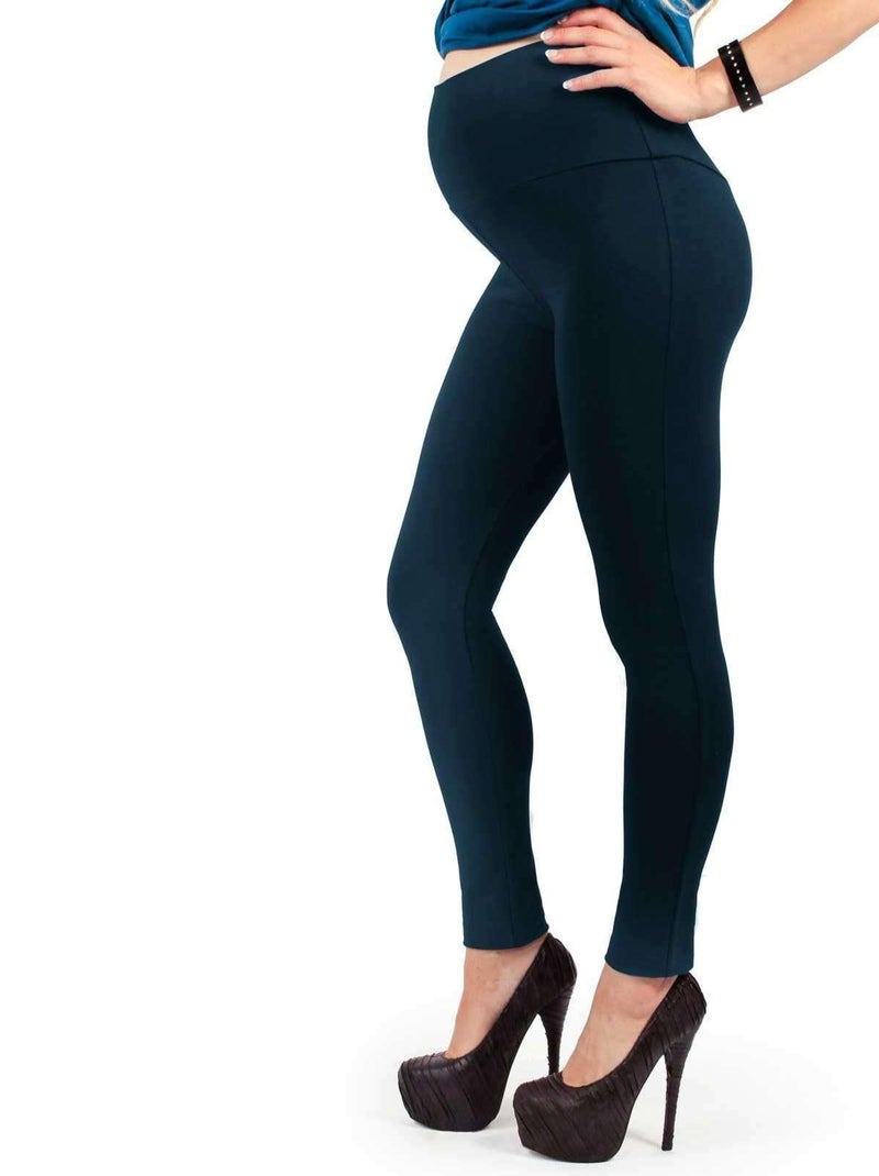 Legging de grossesse 4 saisons en coton - Bleu Bleu - Kiabi