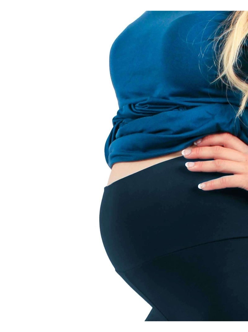 Legging de grossesse 4 saisons en coton - Bleu Bleu - Kiabi