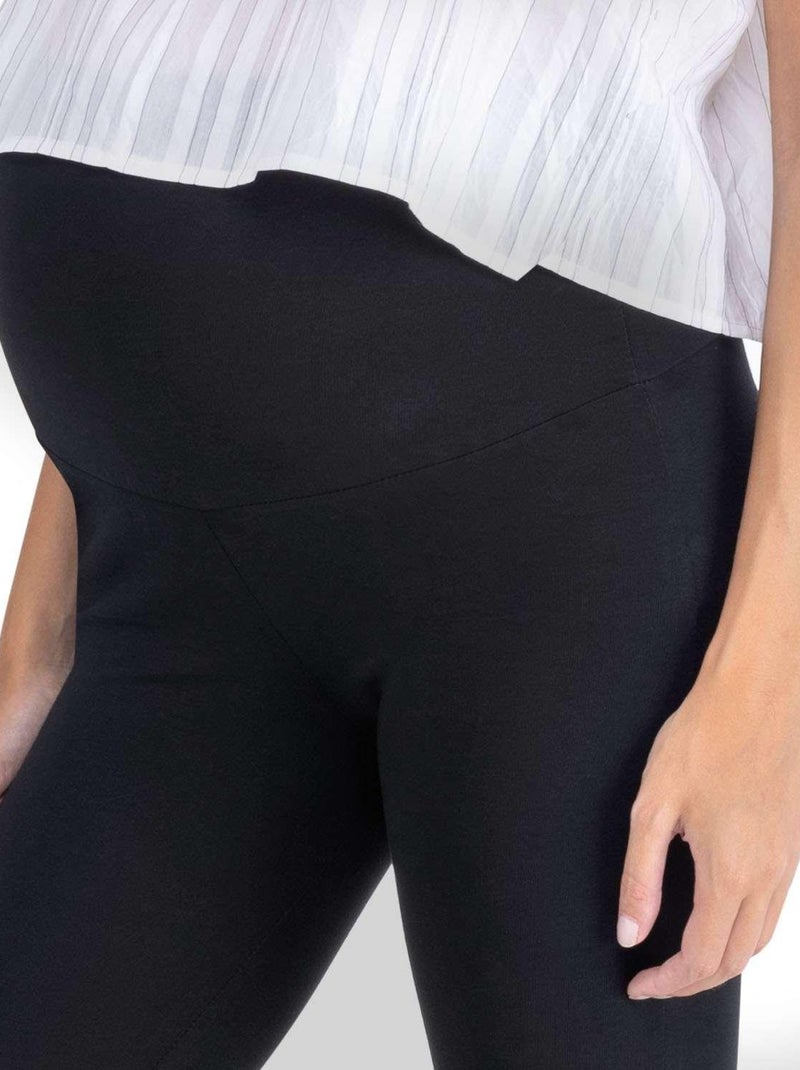 Legging de grossesse 4 saisons en coton - Noir Noir - Kiabi
