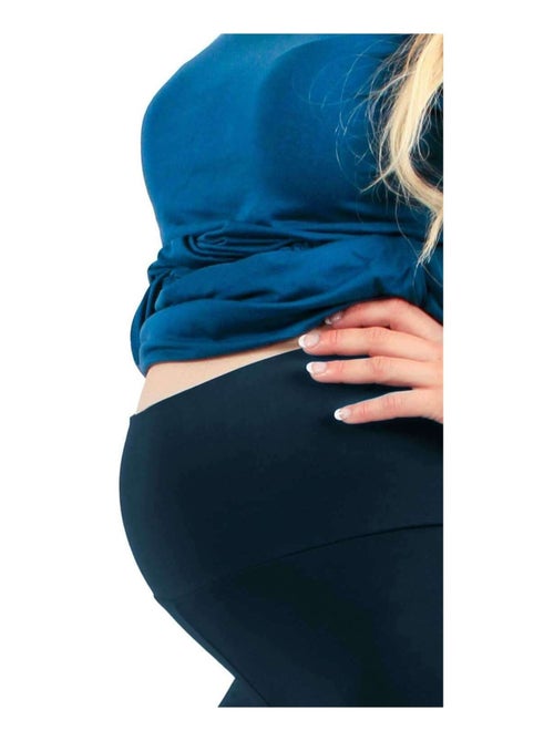 Legging de maternité d'hiver rembourré en coton - Bleu - Kiabi