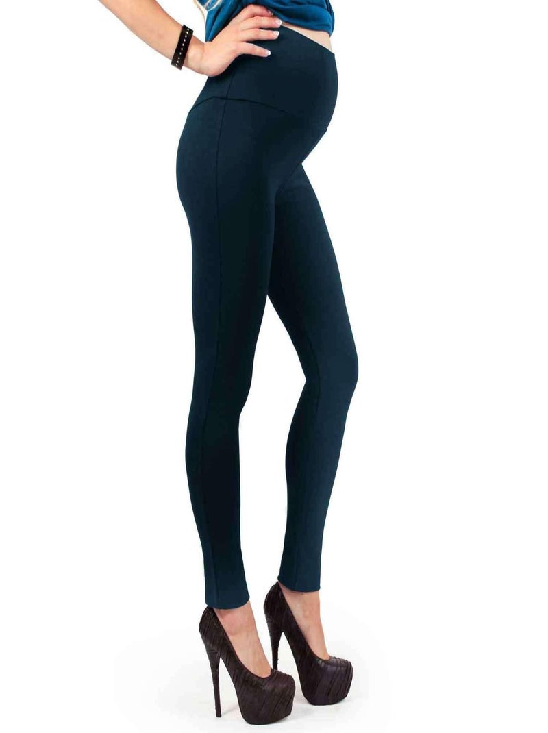 Legging de maternité d'hiver rembourré en coton Bleu - Kiabi
