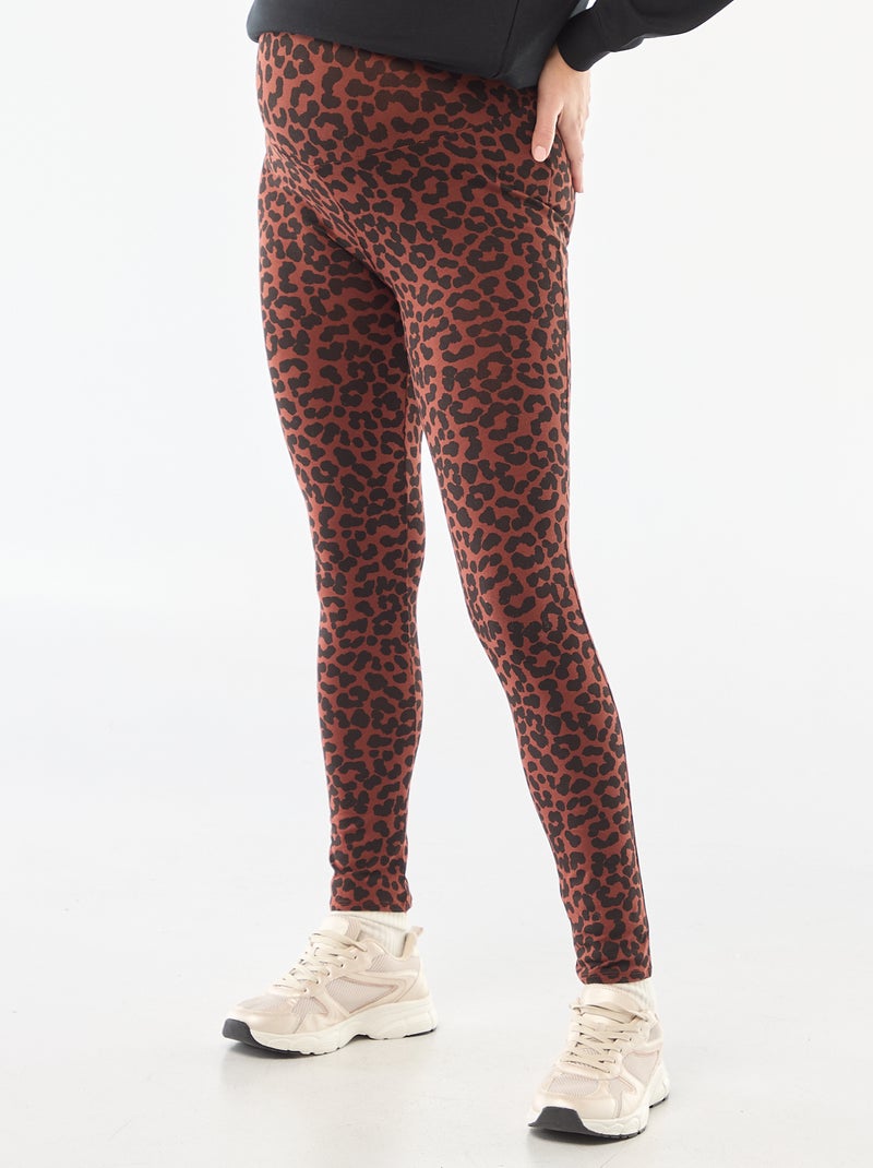 Legging de maternité imprimé marron léopard - Kiabi