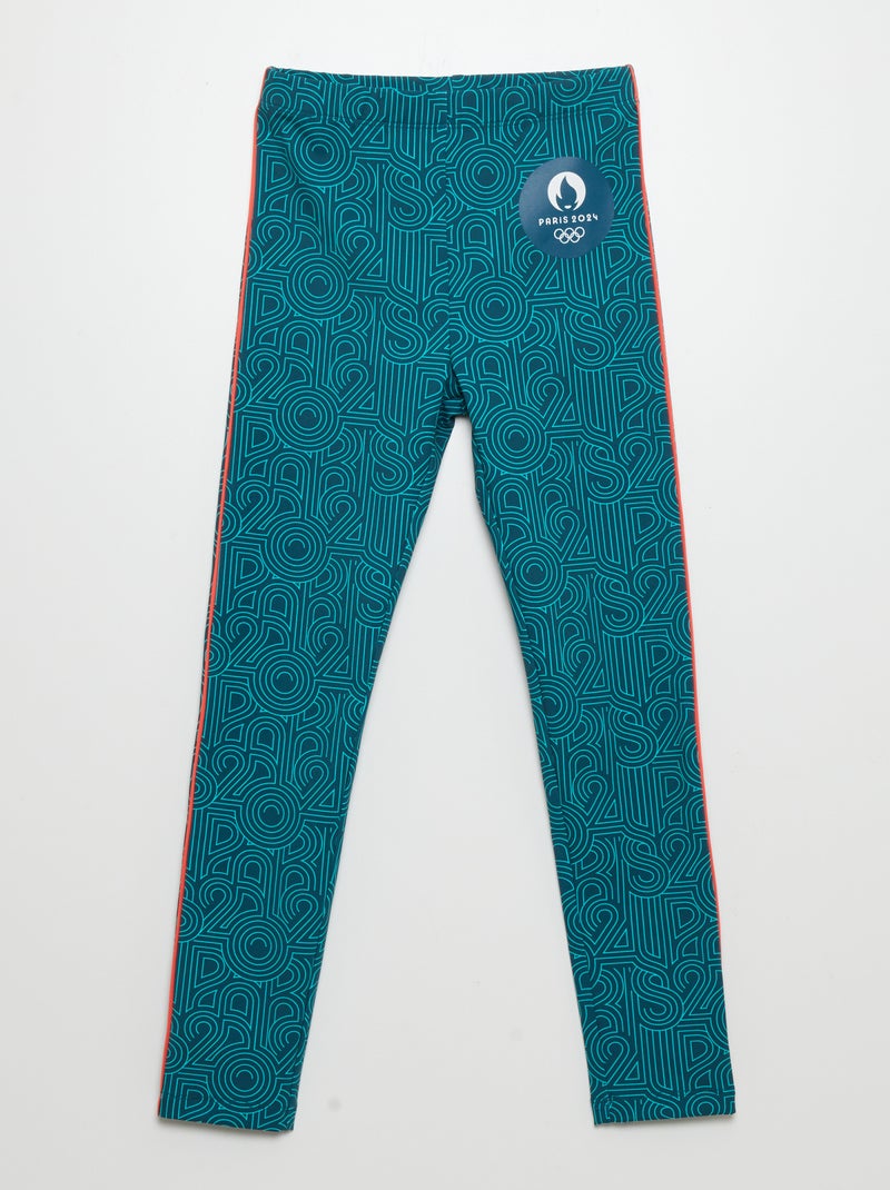 Legging de sport - Paris 2024 Vert - Kiabi
