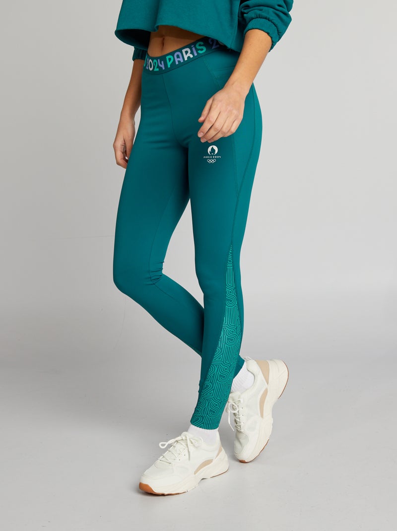 Legging de sport - Paris 2024 Vert - Kiabi
