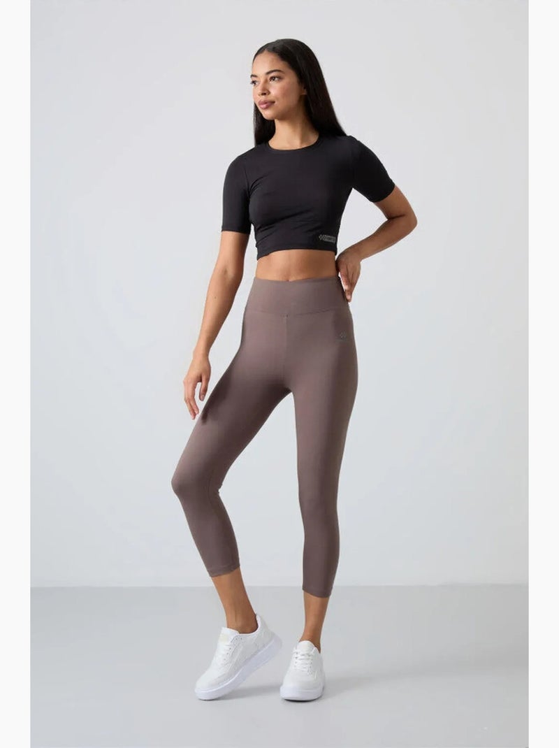 Legging de sport 3/4 à taille haute tommy Bleu marine - Kiabi