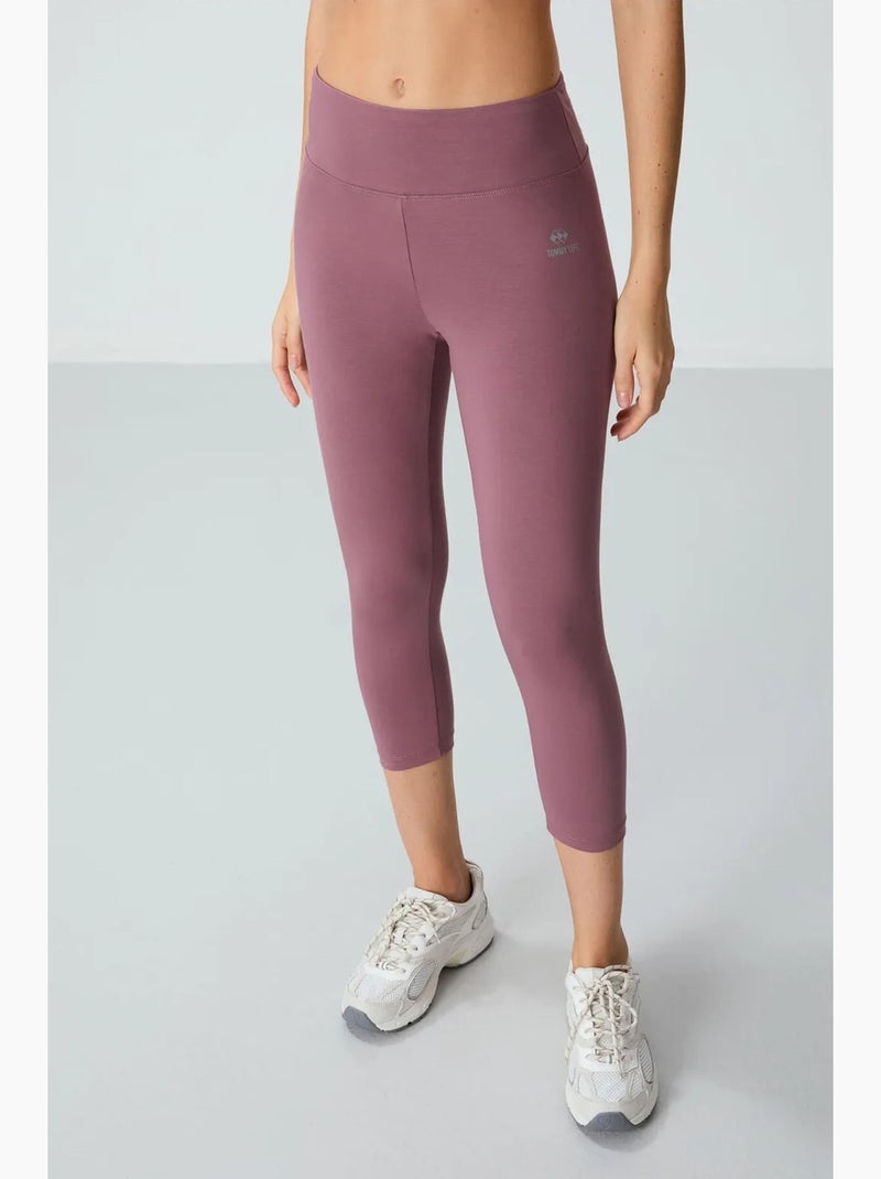 Legging de sport 3/4 à taille haute tommy Bleu marine - Kiabi