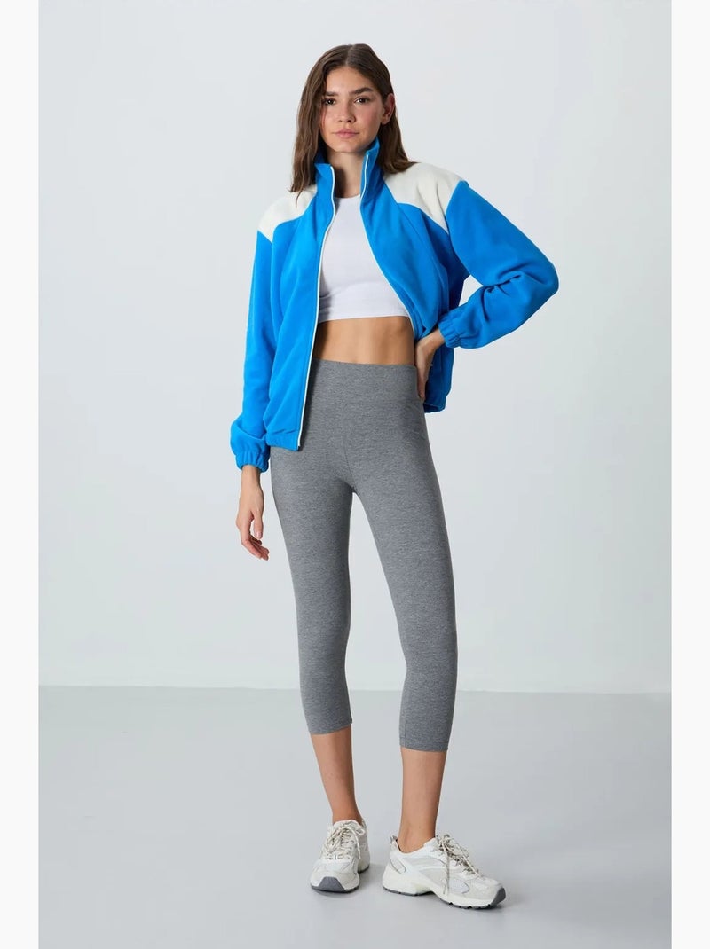 Legging de sport 3/4 à taille haute tommy Gris - Kiabi