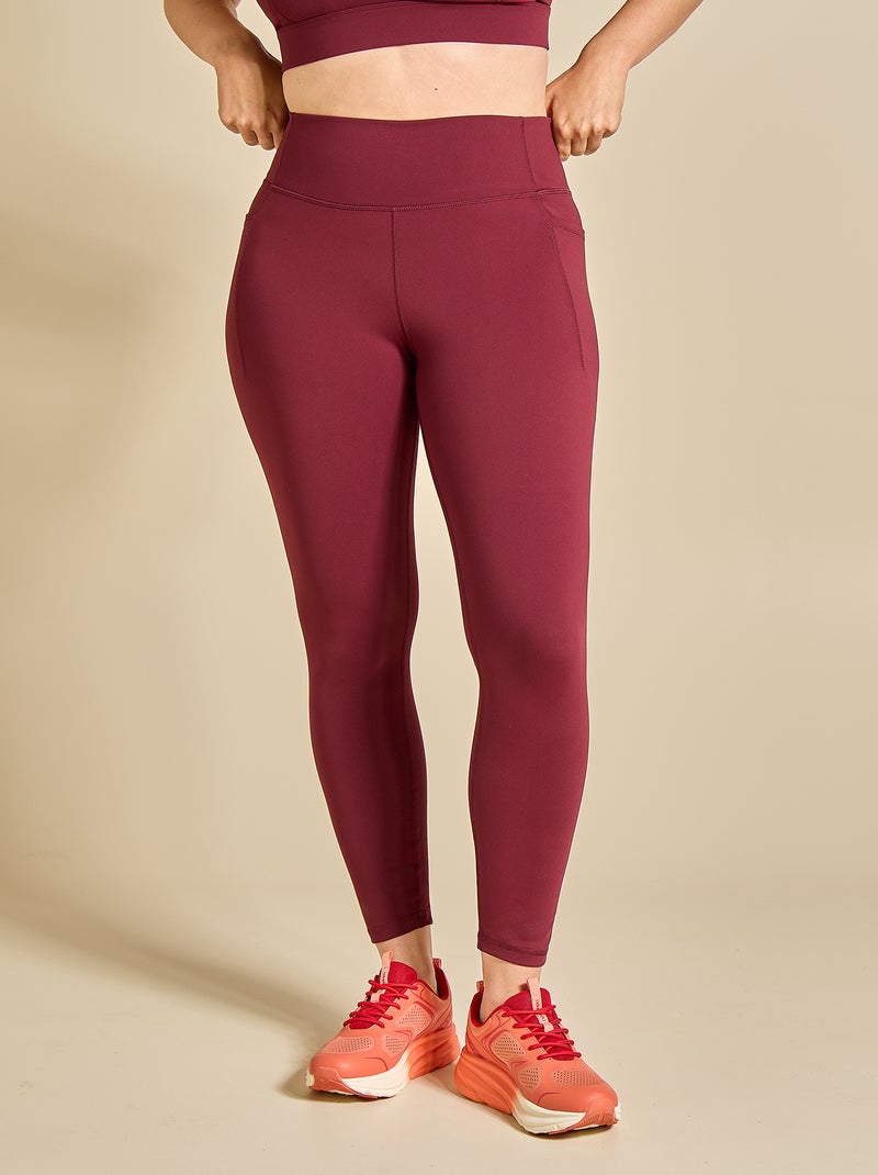 Legging de sport avec poches - (ekstract) Bordeaux - Kiabi