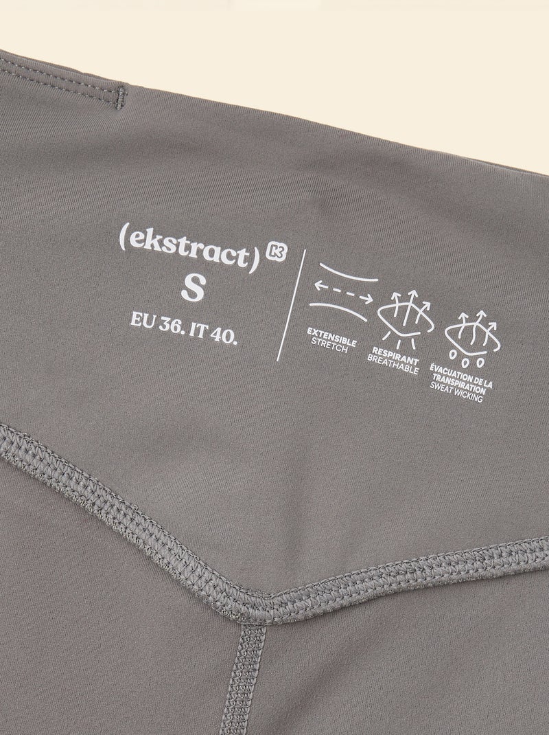 Legging de sport avec poches - (ekstract) Gris - Kiabi