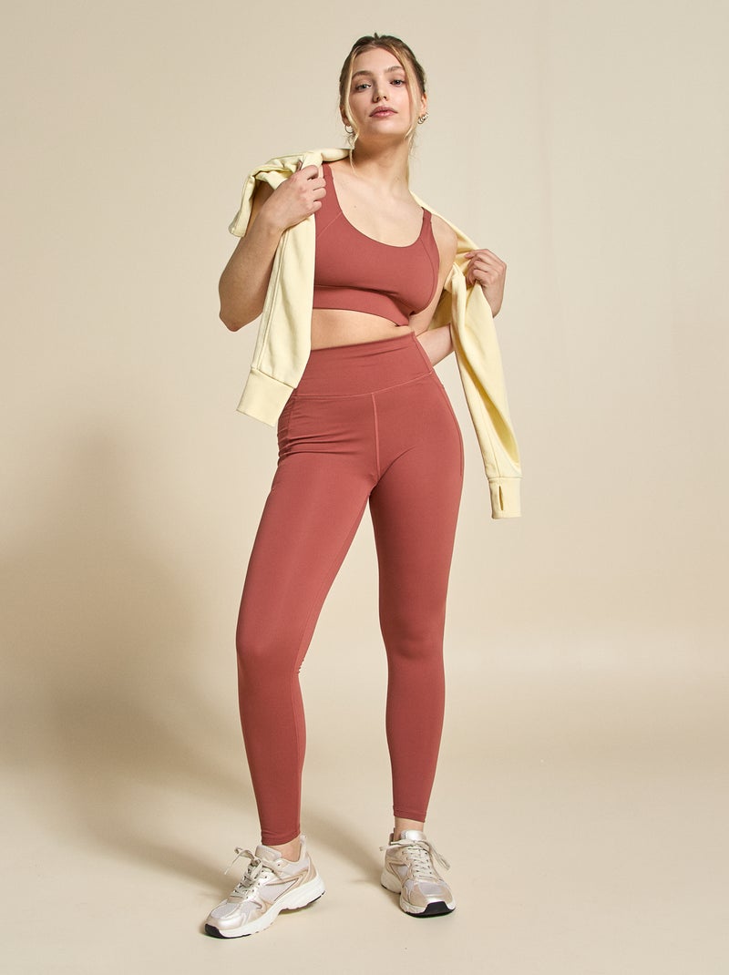 Legging de sport avec poches - (ekstract) Terracotta - Kiabi