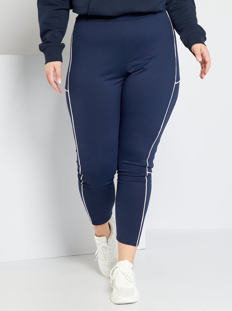 Legging de sport bleu noir - Kiabi