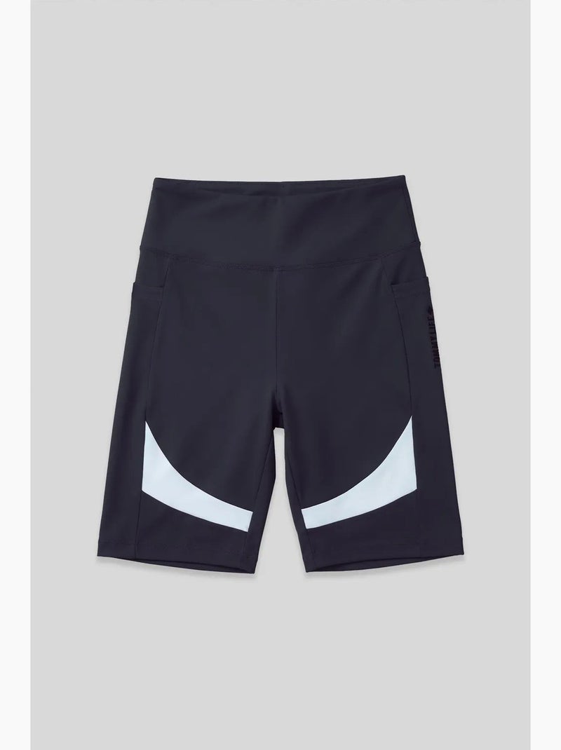 Legging de sport court taille haute tommy Gris Blanc - Kiabi