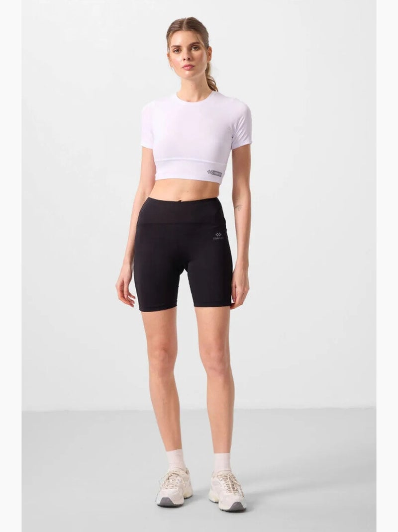 Legging de sport court taille haute tommy Noir Bleu - Kiabi
