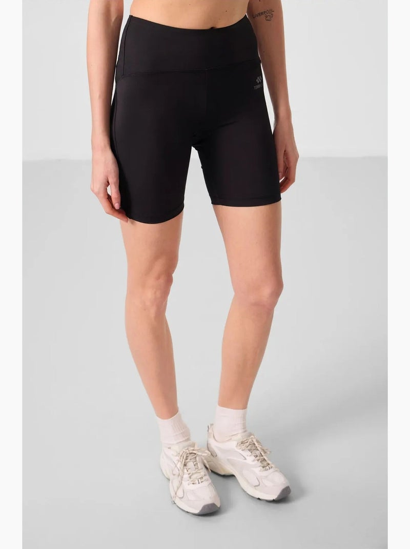 Legging de sport court taille haute tommy Noir - Kiabi