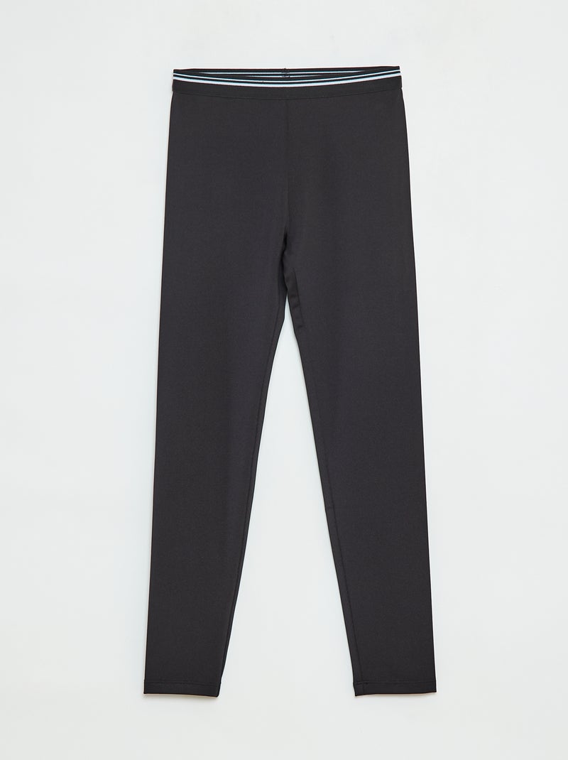 Legging de sport en matière stretch Noir - Kiabi