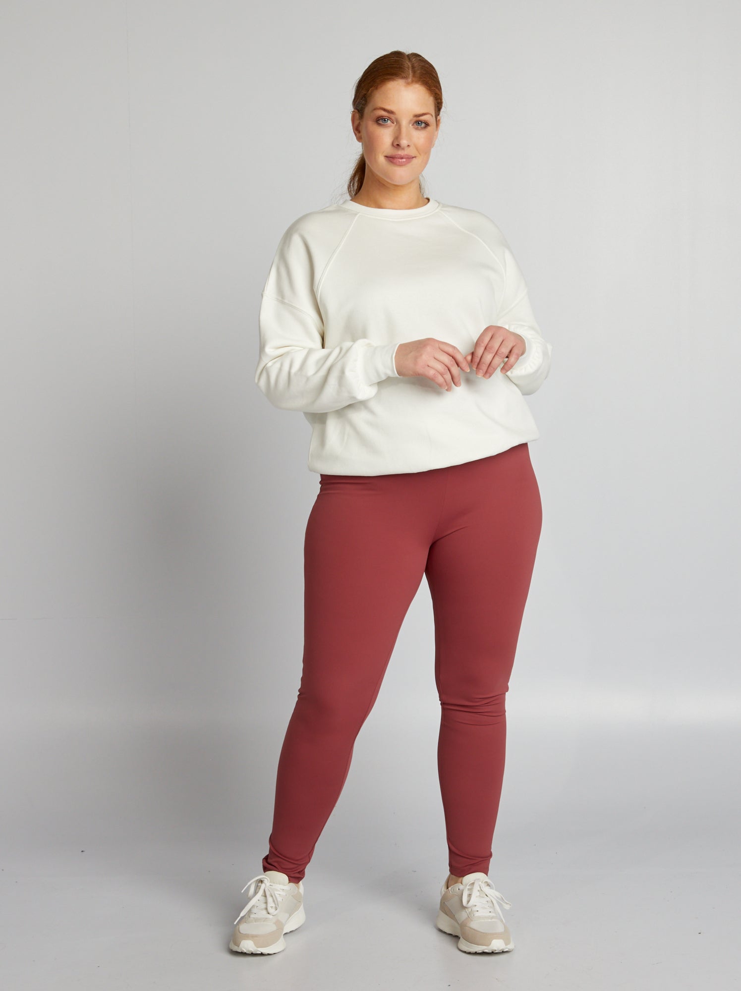 legging rouge femme kiabi