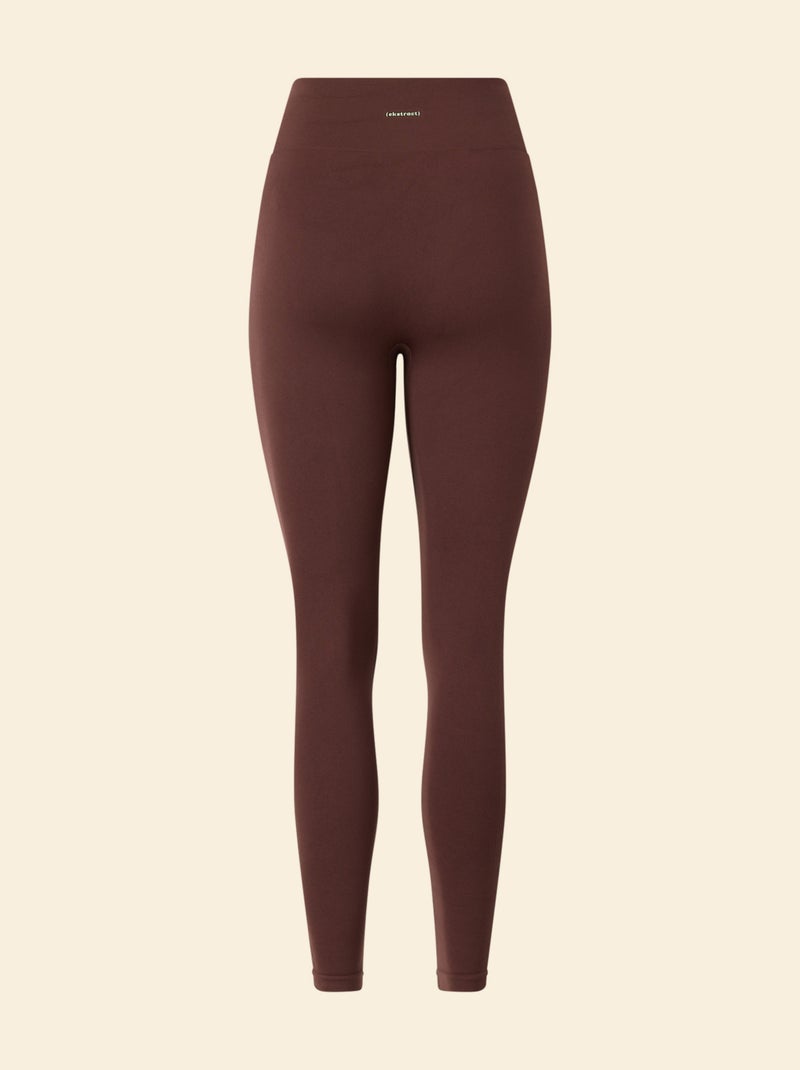 Legging de sport en rib - (ekstract) Marron - Kiabi