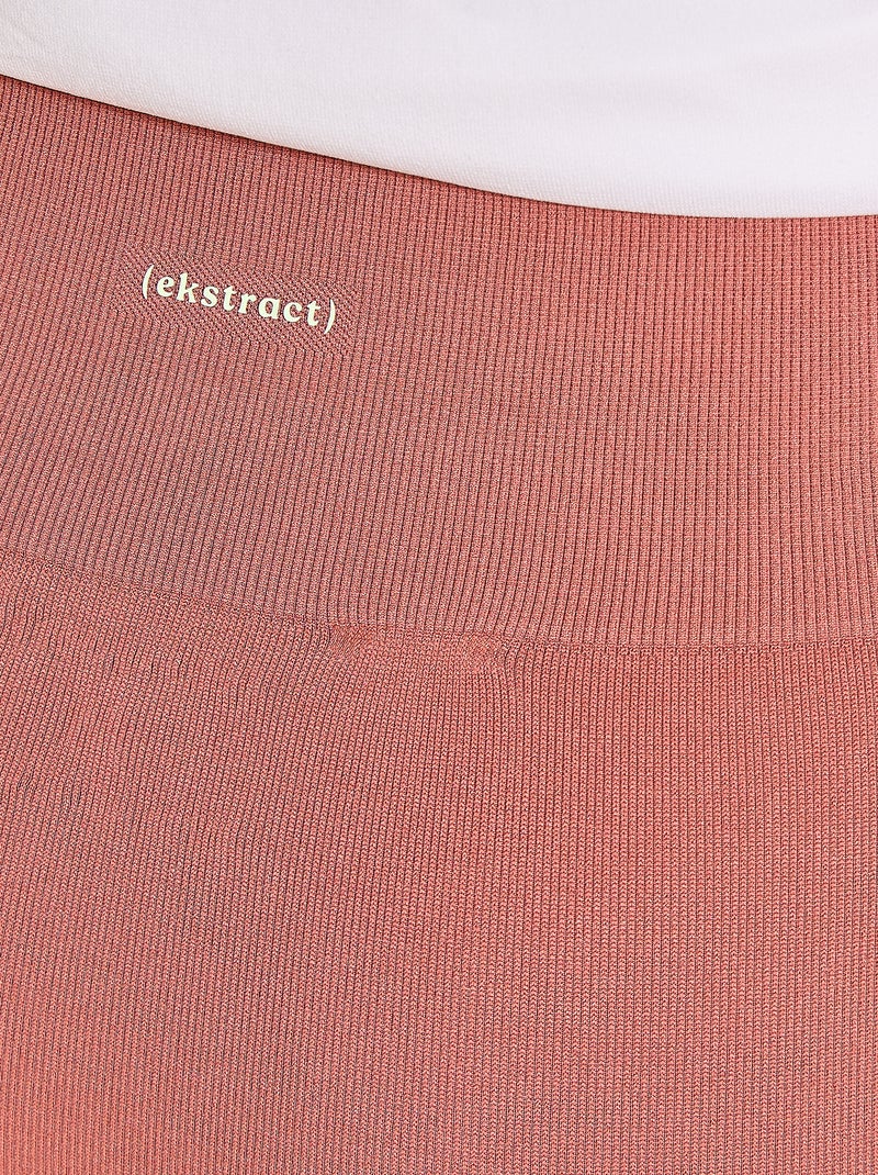 Legging de sport en rib - (ekstract) Marron - Kiabi