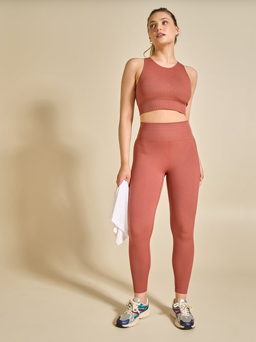 Legging de sport en rib - (ekstract) - Kiabi Legging de sport en rib - (ekstract) - Kiabi