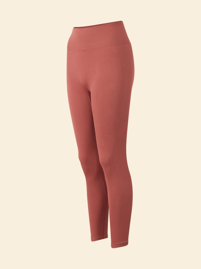 Legging de sport en rib - (ekstract) Marron - Kiabi