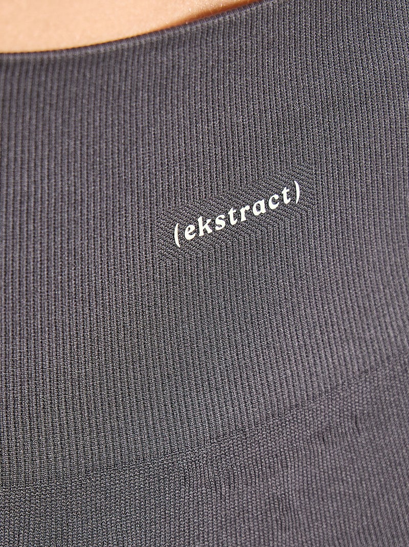 Legging de sport en rib - (ekstract) Noir - Kiabi