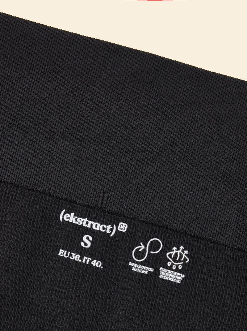 Legging de sport en rib - (ekstract) Noir - Kiabi
