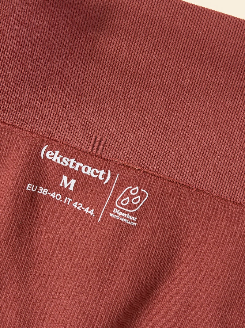 Legging de sport en rib sans coutures - (ekstract) Terracotta - Kiabi