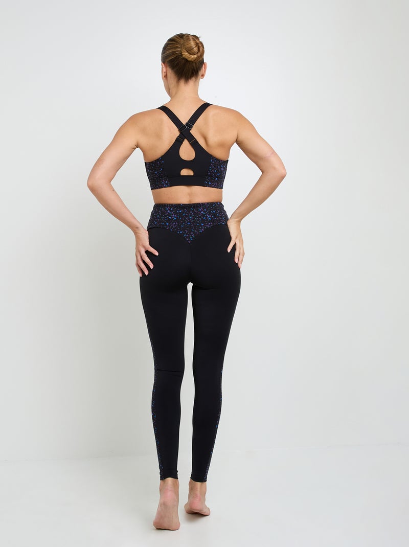Legging de sport Hypnotic - RougeGorge Lingerie Noir Multicolore - Kiabi