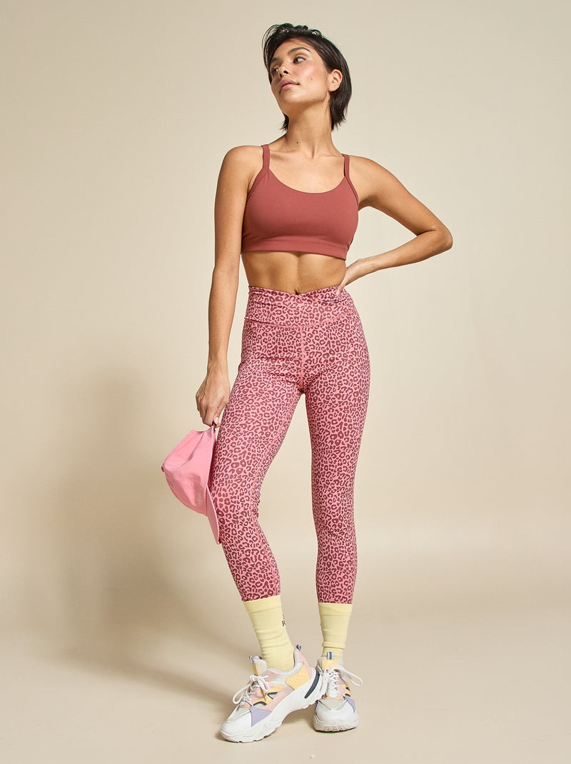 Legging de sport imprimé léopard - (ekstract) Rose - Kiabi
