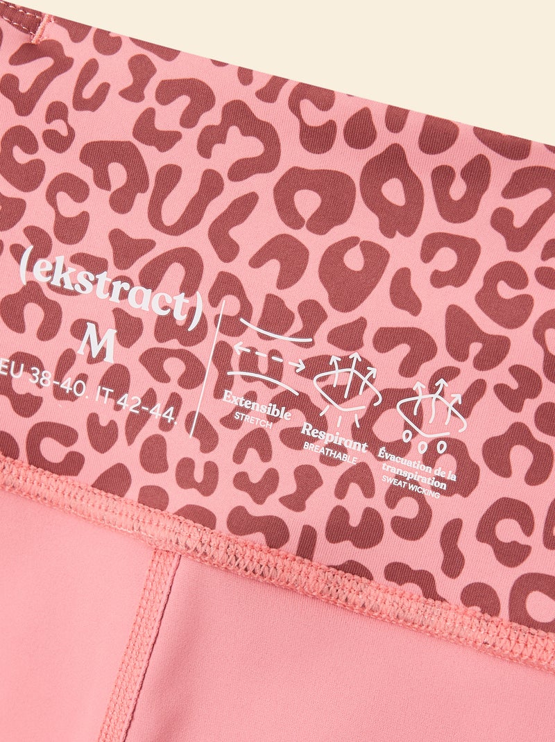 Legging de sport imprimé léopard - (ekstract) Rose - Kiabi