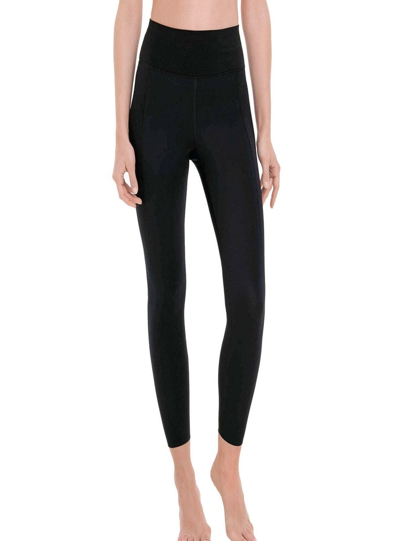 Legging de sport long à compressions ciblées PanAlp Noir - Kiabi