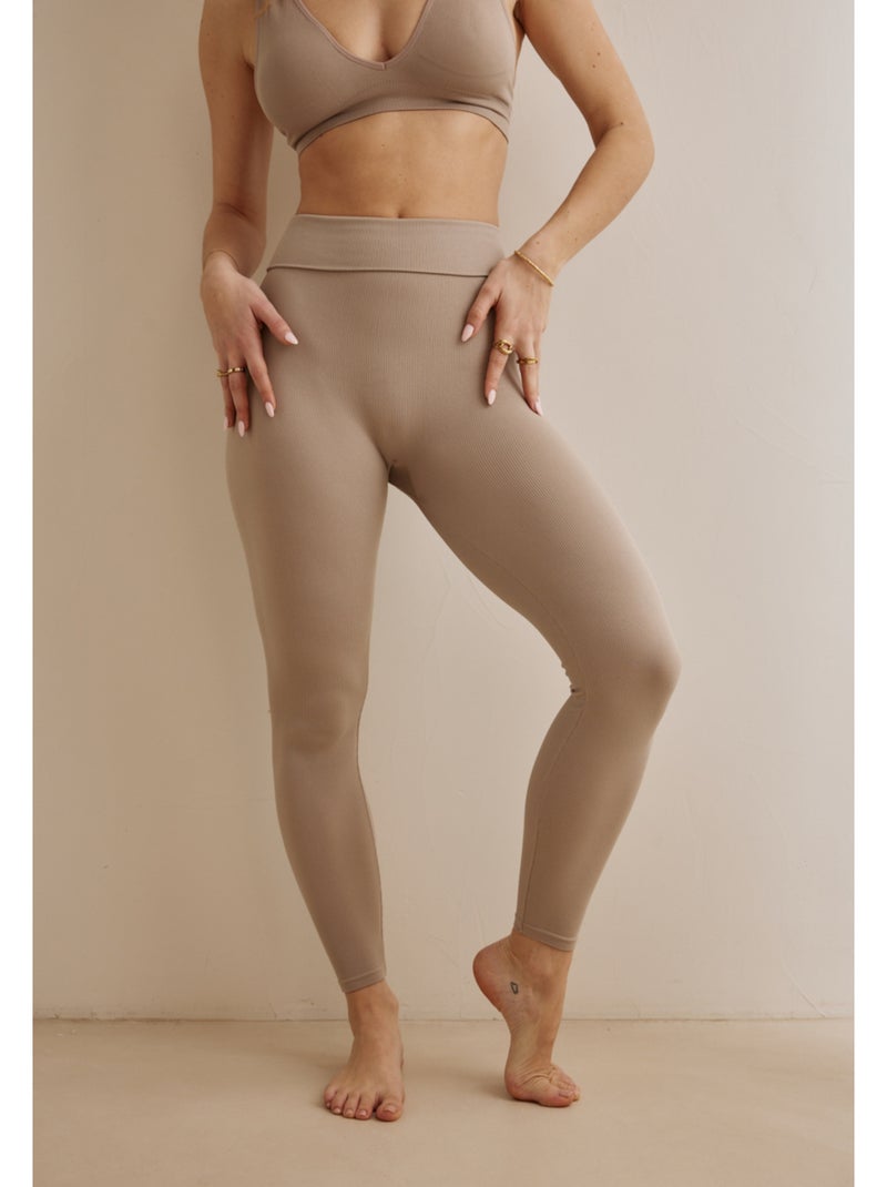 Legging de sport sans coutures Darling Marron - Kiabi