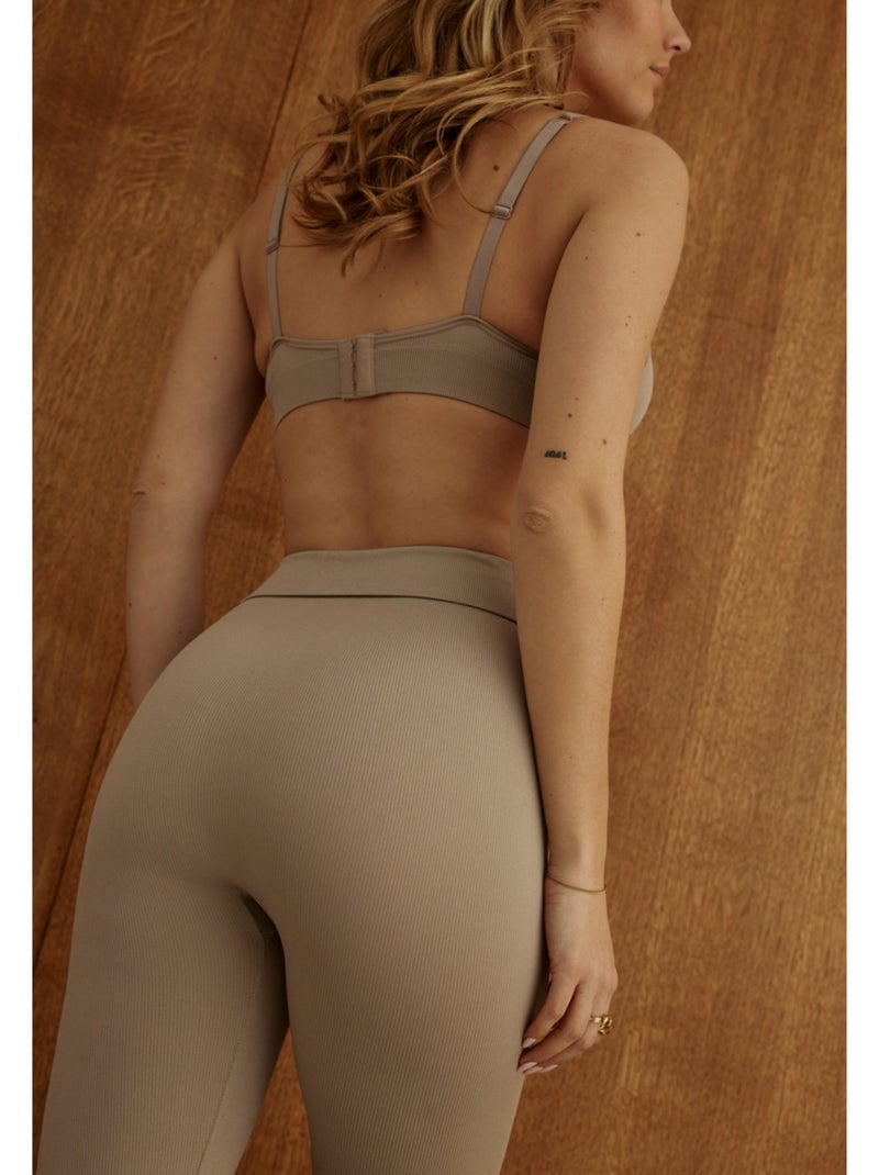 Legging de sport sans coutures Darling Marron - Kiabi